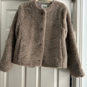 Abercrombie & Fitch Brown Teddy Jacket